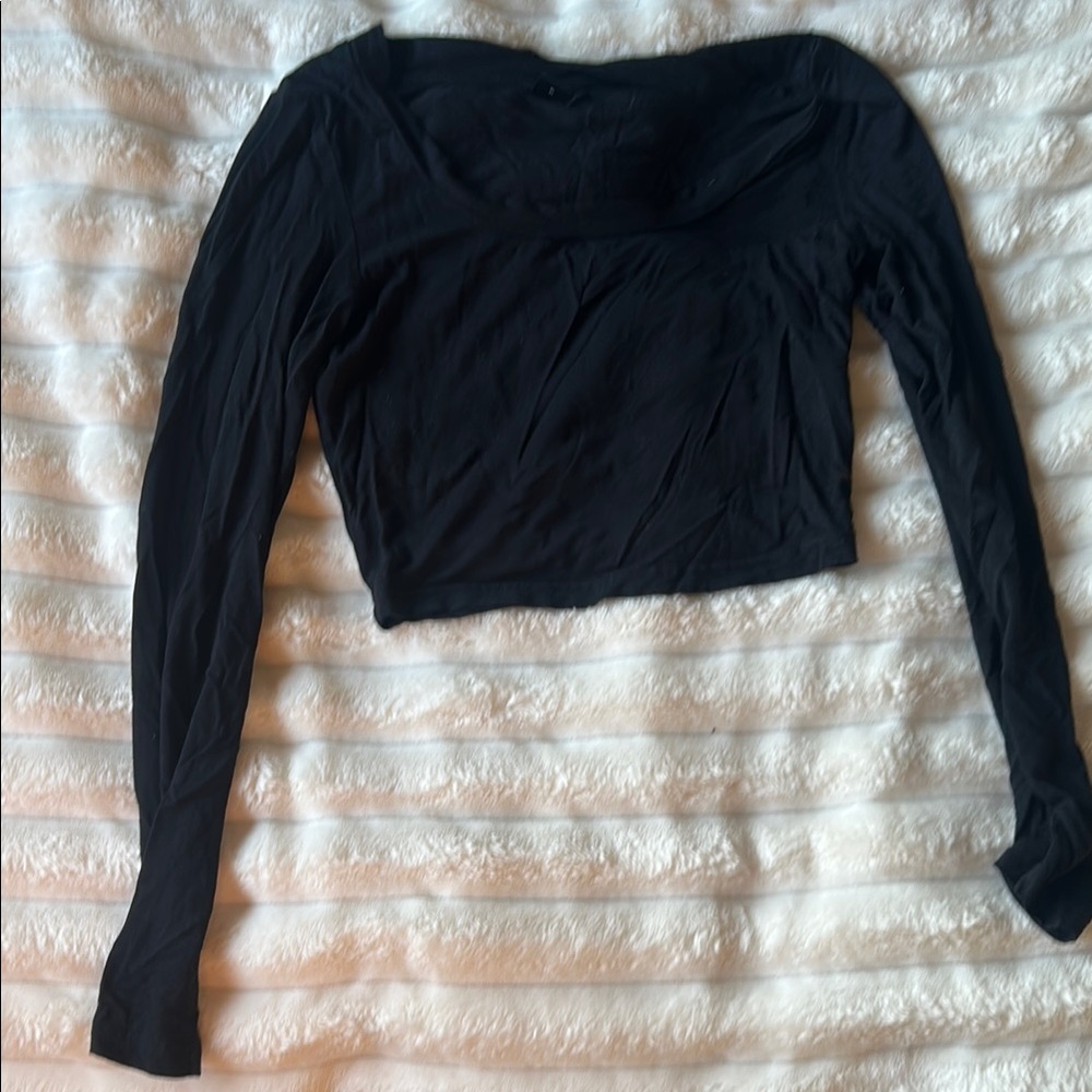Black Long Sleeve Women's Top